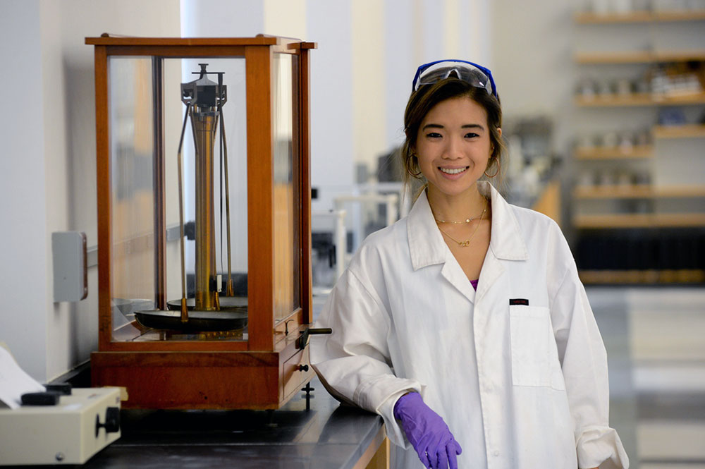 Tulane Student in Lab